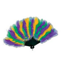 Mardi Gras Feather Fan